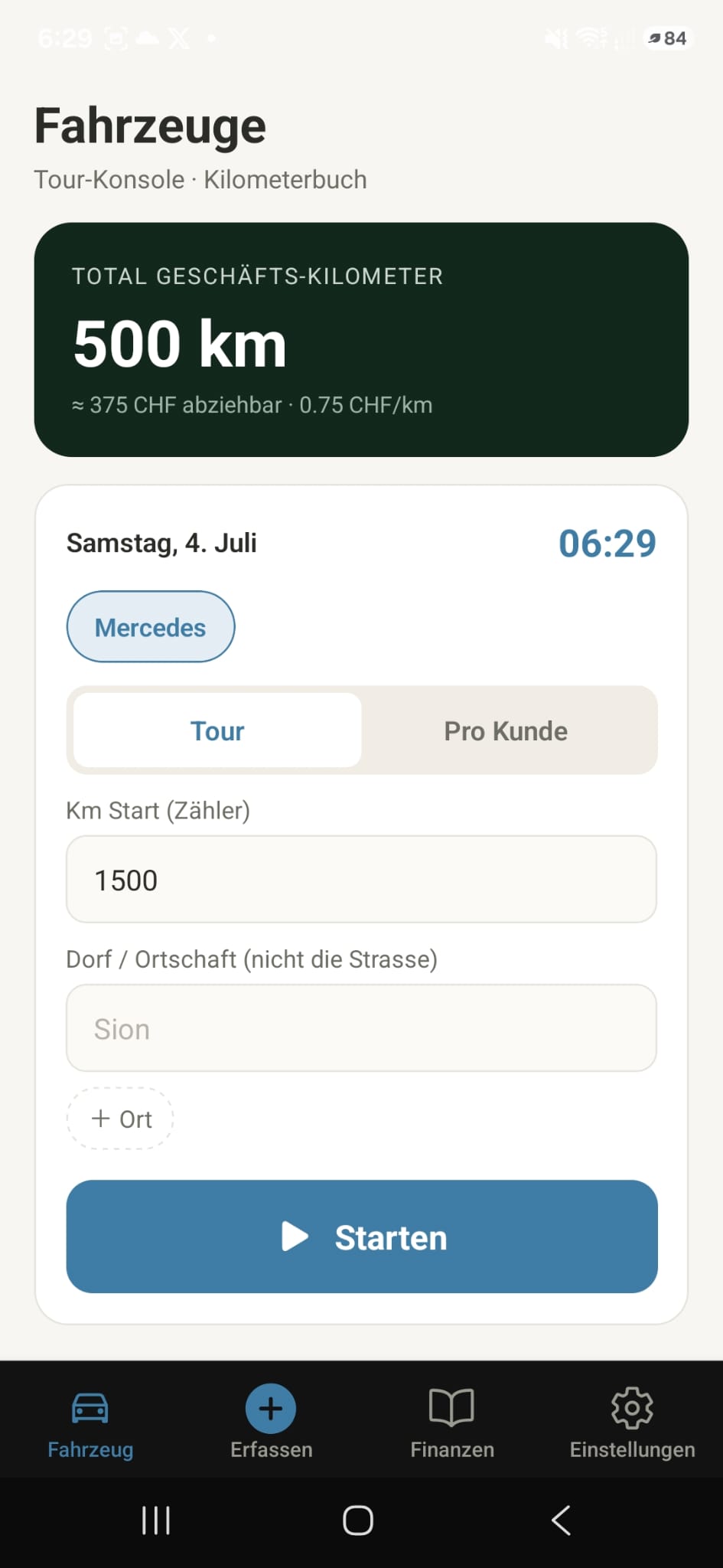 InfiliteHQ — Fahrzeuge: Tour-Konsole und Kilometerbuch mit abziehbaren Kilometern